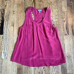Joie L Rust Colored Tank 100% Silk